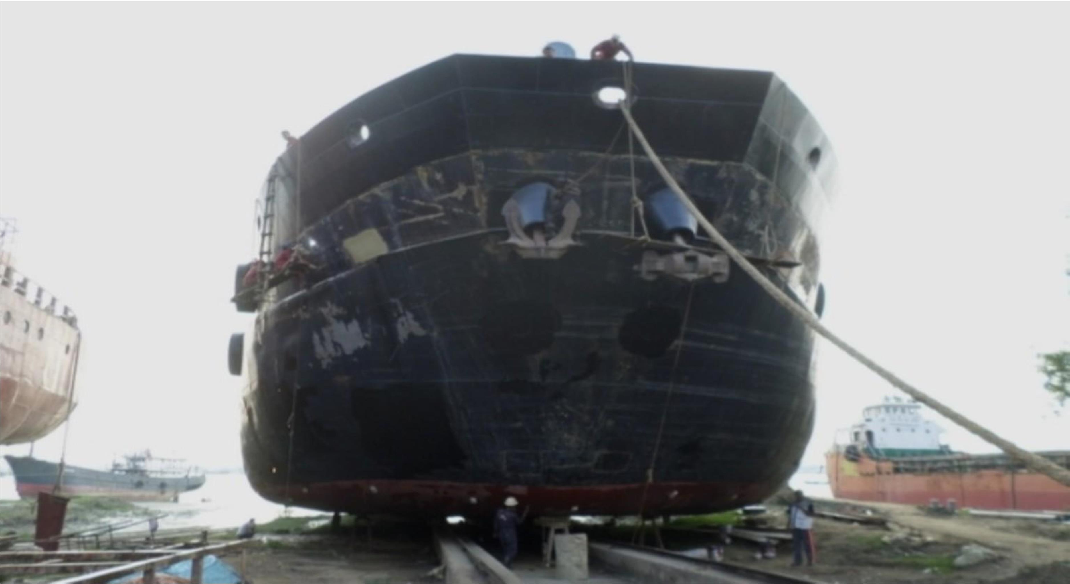 Vessel under repair at MAWA Dockyard, Chattogram